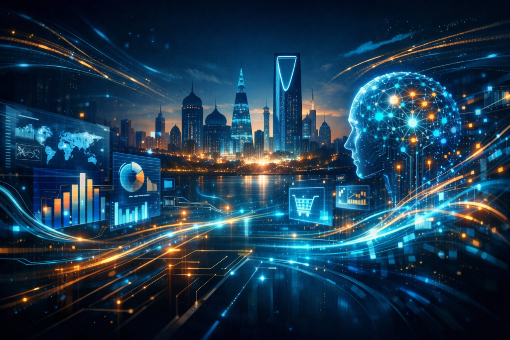 مقالة: أثر تبني تقنيات الذكاء الاصطناعي في مراحل التسويق الرقمي على الأداء التسويقي في الشركات السعودية: دراسة تحليلية للابتكار التسويقي كمتغير وسيط