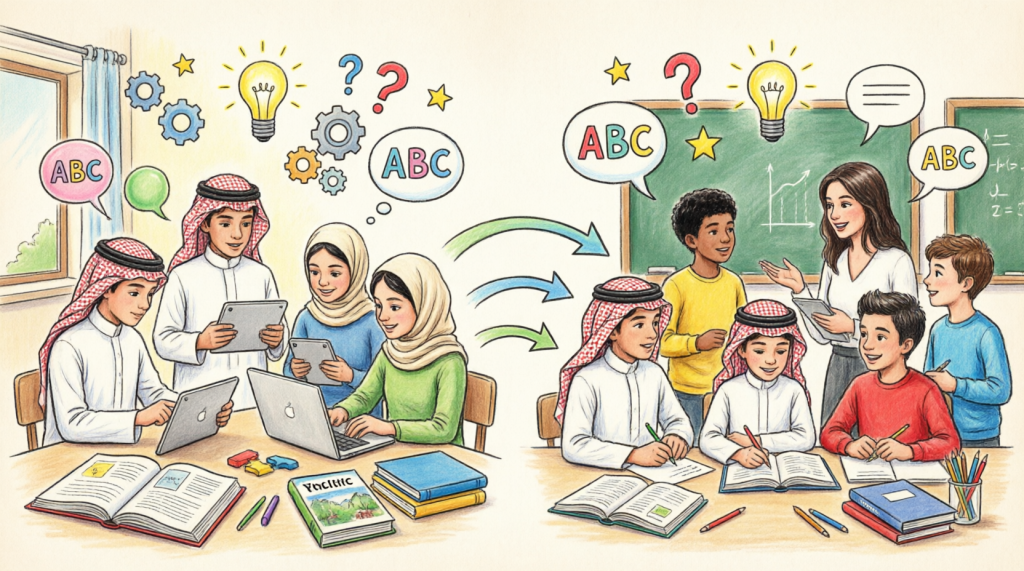 مقالة: تأثير استراتيجية التعليم المعكوس "‏FLIPPED LEARNING‏" ‏على تعلم اللغة الإنجليزية وعلاقتها بتنمية التفكير الإبداعي لدى ‏طلاب المملكة العربية السعودية