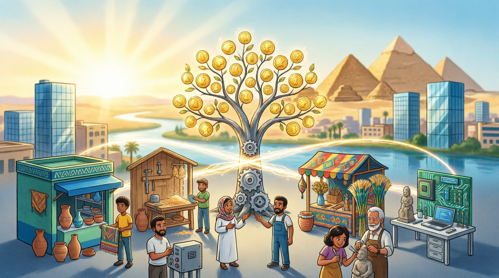 Read more about the article مقالة: دور المشروعات الصغيرة في تحقيق التنمية الاقتصادية في مصر