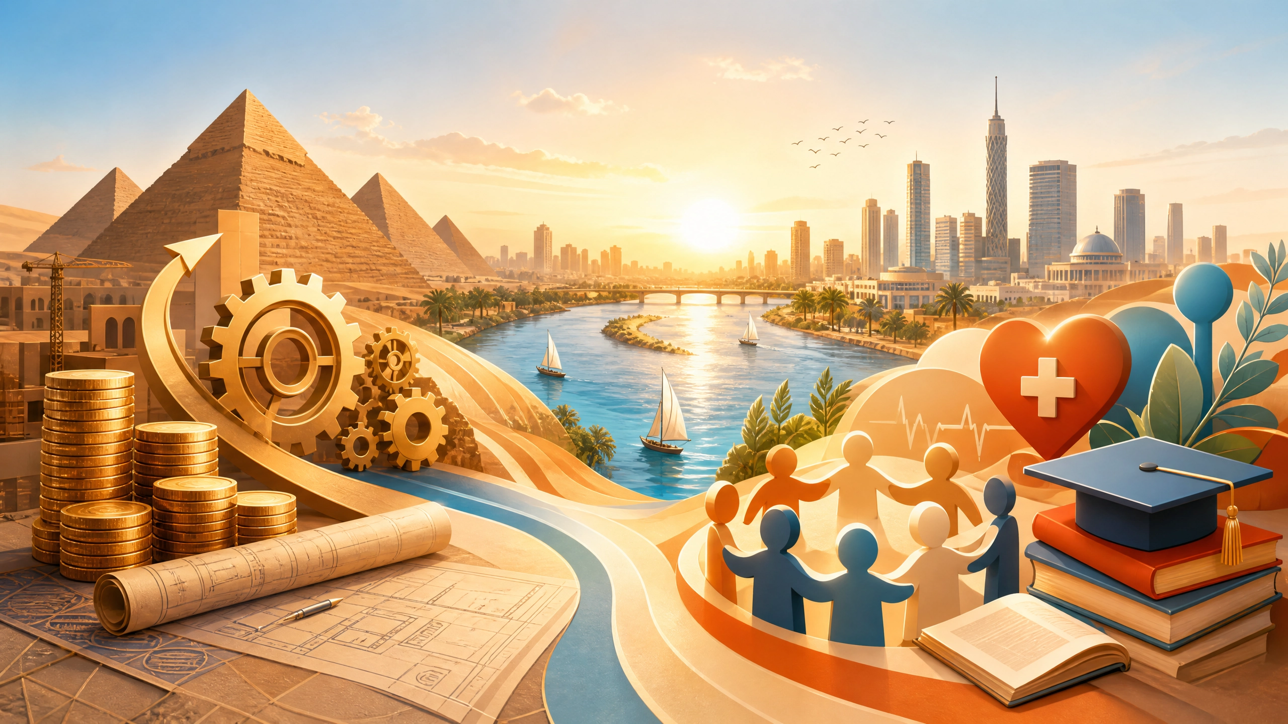Read more about the article مقالة: تأثير الإصلاح الاقتصادي على التنمية الاجتماعية في مصر، 2000-2025