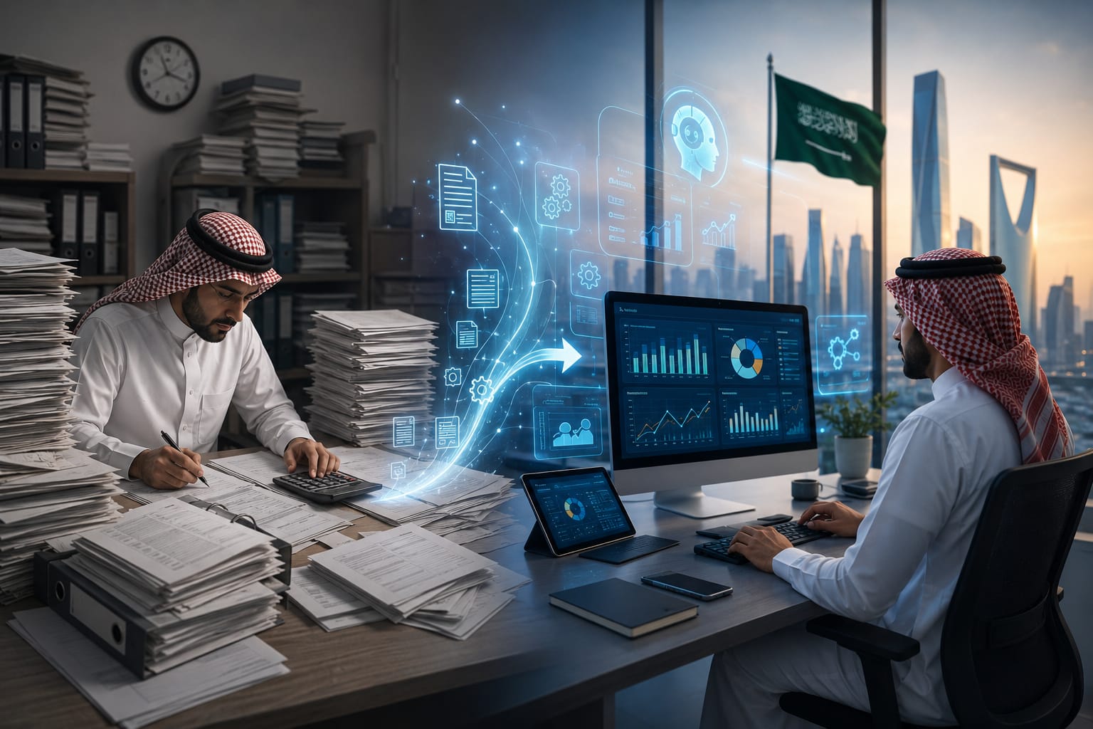 Read more about the article مقالة: تأثير أتمتة العمل المحاسبي على مهارات المحاسبين في الشركات السعودية