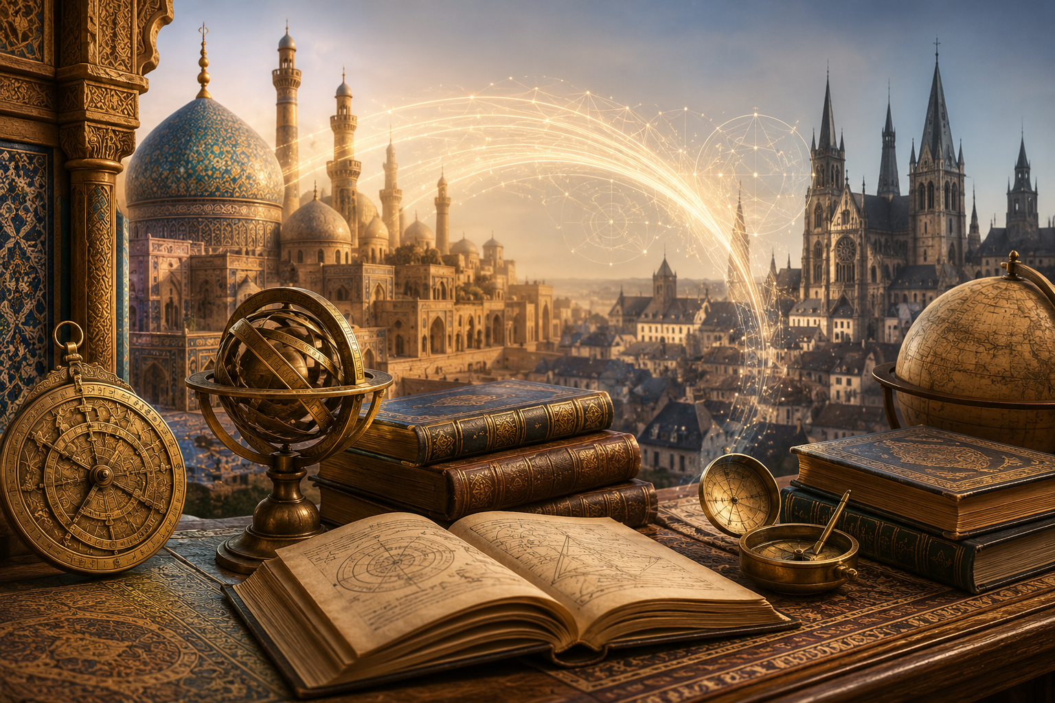 Read more about the article مقالة: دور الحضارة الإسلامية في تطور المعرفة العلمية وانتقالها إلى الغرب: قراءة تحليلية نقدية