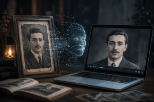 Read more about the article مقالة: استخدام تقنيات الذكاء الاصطناعي في تحريك صور الموتى “دراسة فقهية”