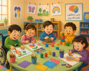 Read more about the article مقالة: فعالية برنامج قائم على استخدام الأنشطة الفنية في خفض السلوك التخريبي لدى أطفال الإعاقة العقلية (القابلين للتعلم)