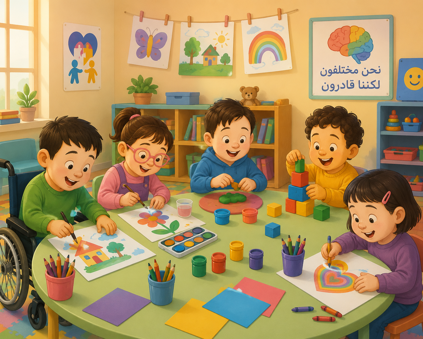 You are currently viewing مقالة: فعالية برنامج قائم على استخدام الأنشطة الفنية في خفض السلوك التخريبي لدى أطفال الإعاقة العقلية (القابلين للتعلم)
