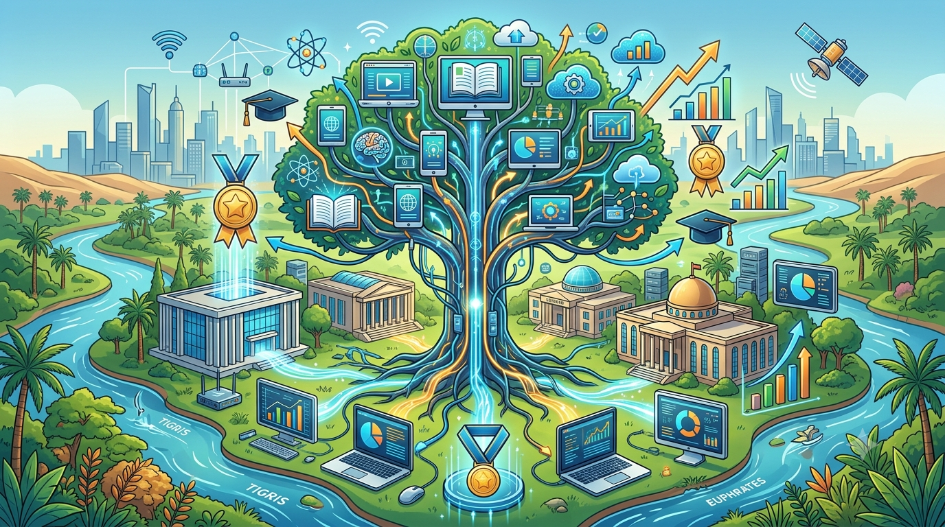 You are currently viewing مقالة: تحديد تأثير التعليم الإلكتروني وتطبيقاته في الأداء الأكاديمي للجامعات