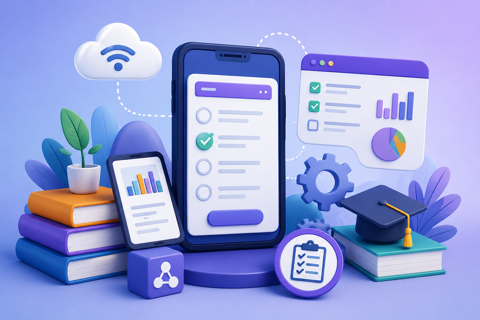 Read more about the article مقالة: أثر بيئة التعلم المتنقل بتوظيف تطبيقات الجيل الثالث للويب لتنمية مهارات إنتاج الاختبارات الإلكترونية التكيفية لدى طلاب تكنولوجيا التعليم
