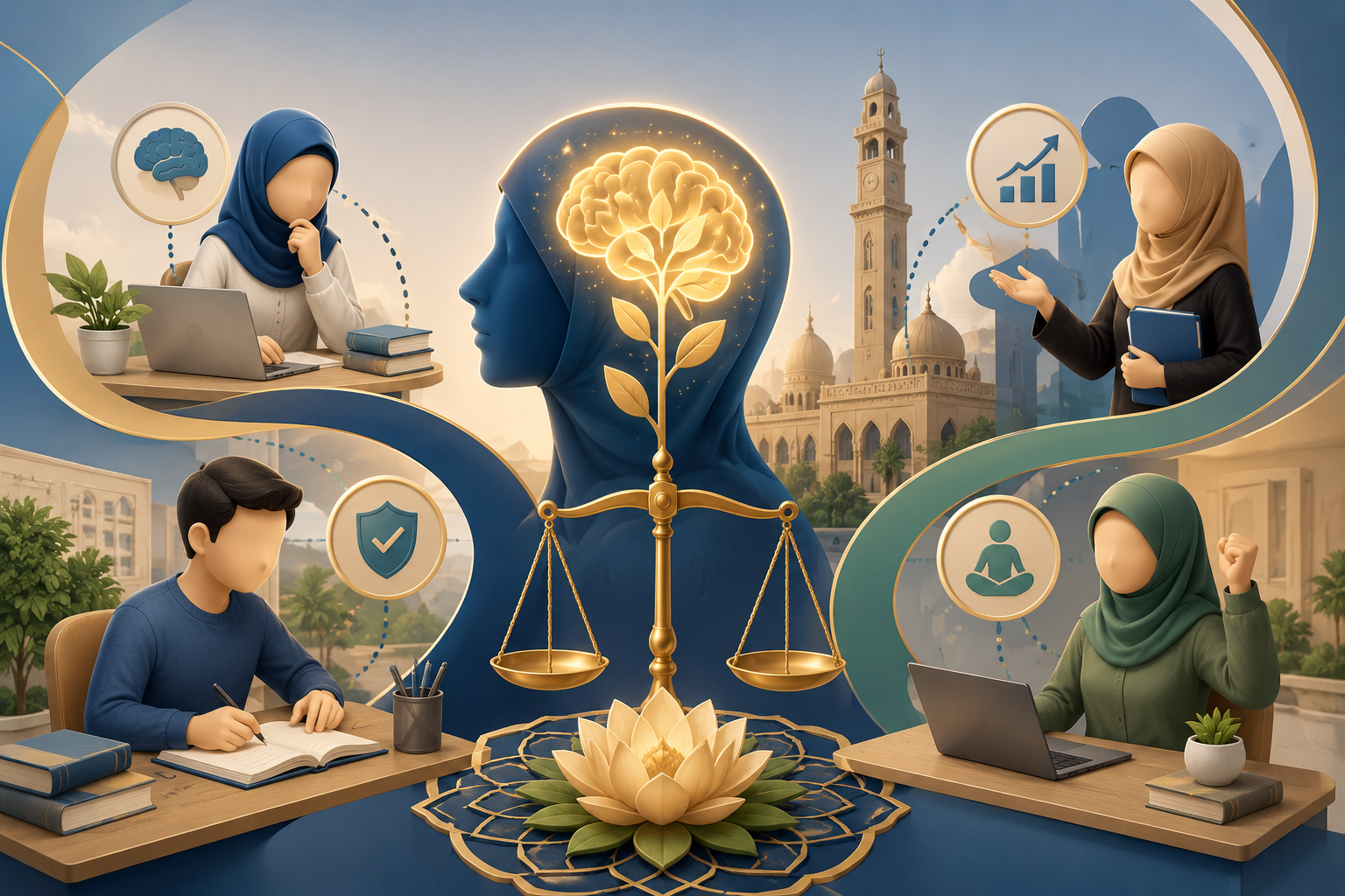 Read more about the article مقالة: رأس المال النفسي وعلاقته بالرشاقة التنظيمية المُدركة وأساليب مواجهة الضغوط المهنية لدي عينة من منتسبي جامعة الأزهر