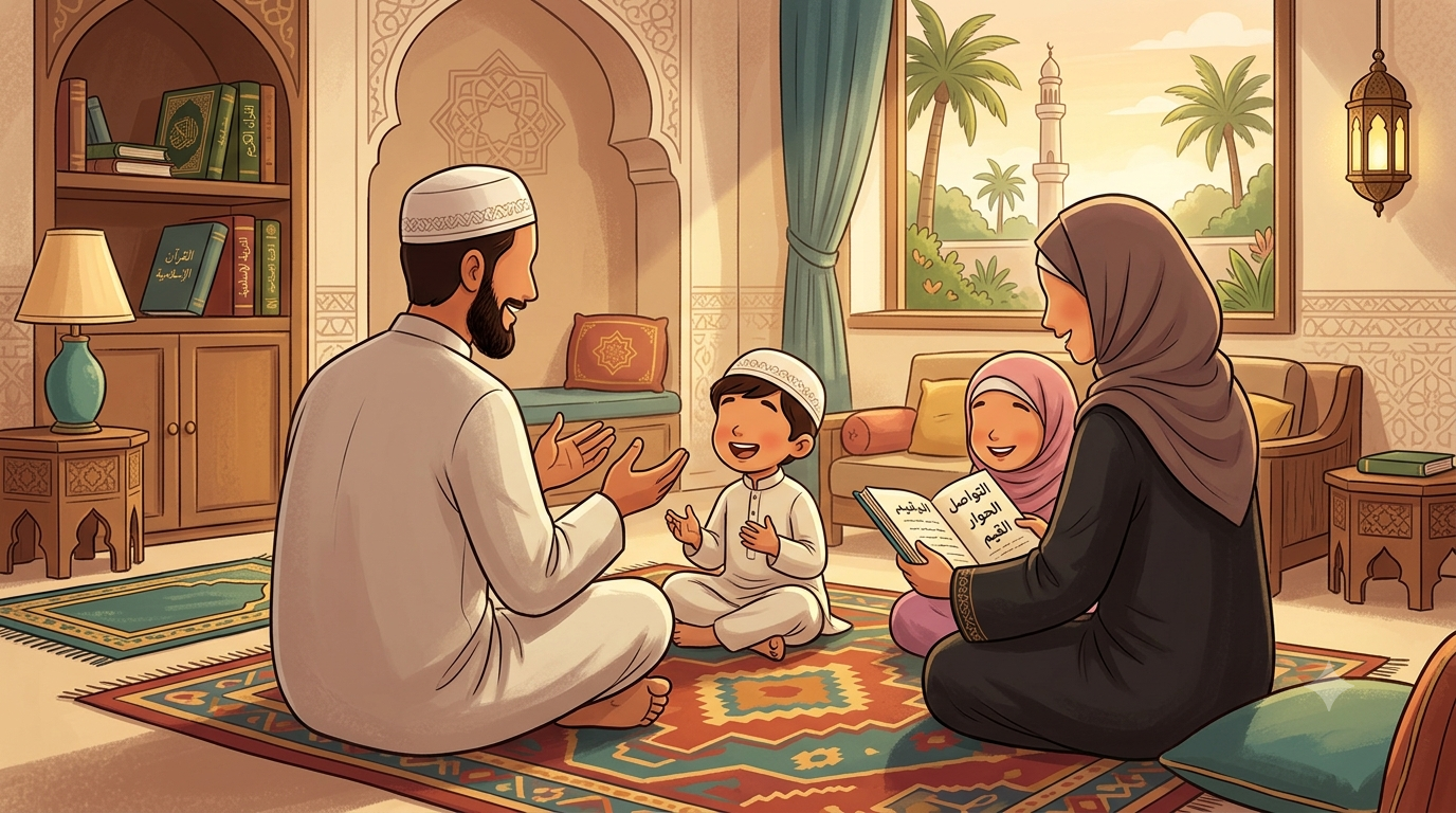Read more about the article مقالة: دور الوالدين في تنمية مهارات الاتصال لدى الأبناء من منظور التربية الإسلامية