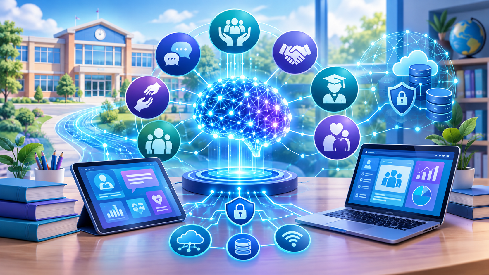 Read more about the article مقالة: إسهامات تطبيقات الذكاء الاصطناعي في تعزيز الممارسة المهنية الرقمية في الخدمة الاجتماعية المدرسية