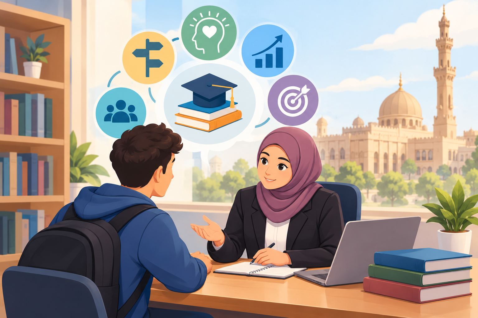 You are currently viewing مقالة: خدمات الإرشاد الأكاديمي كما يدركها طلاب كلية التربية جامعة الأزهر بالقاهرة وعلاقتها بالطمأنينة النفسية الأكاديمية لديهم