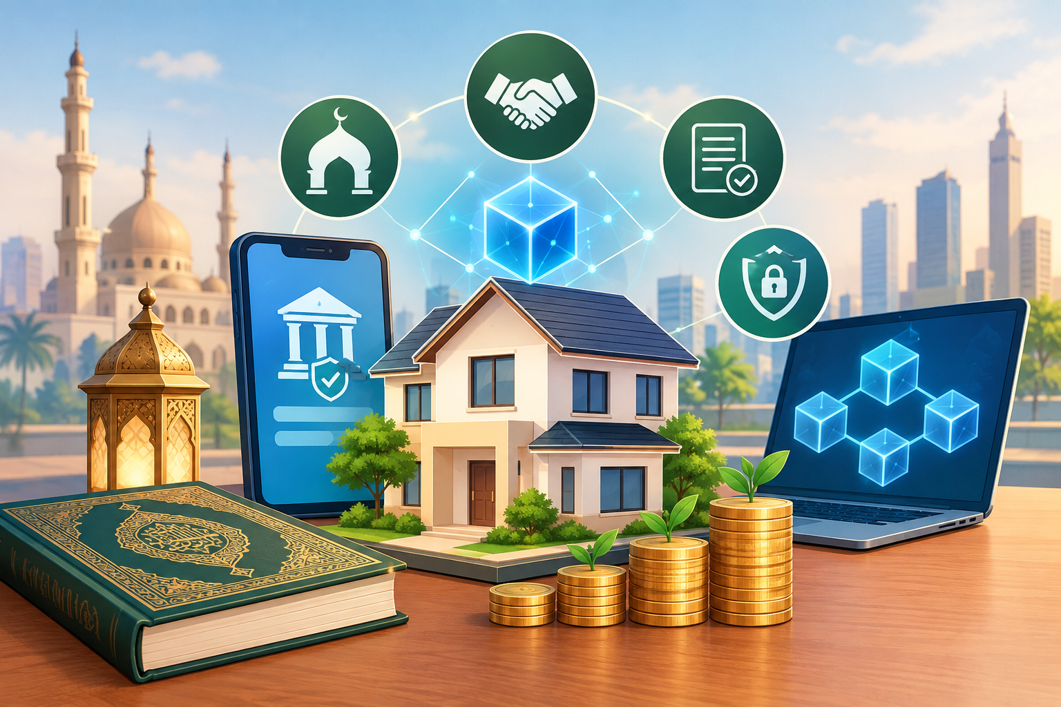 You are currently viewing مقالة: نموذج المشاركة المتناقصة المرنة المدعوم بالبلوكتشين: رؤية مقترحة لتطوير كفاءة التمويل العقاري في مصر