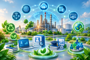 Read more about the article مقالة: تقنيات التحول الرقمي وأثرها في دعم اقتصاديات ممارسات إدارة الموارد البشرية الخضراء بشركات البترول المصرية والليبية