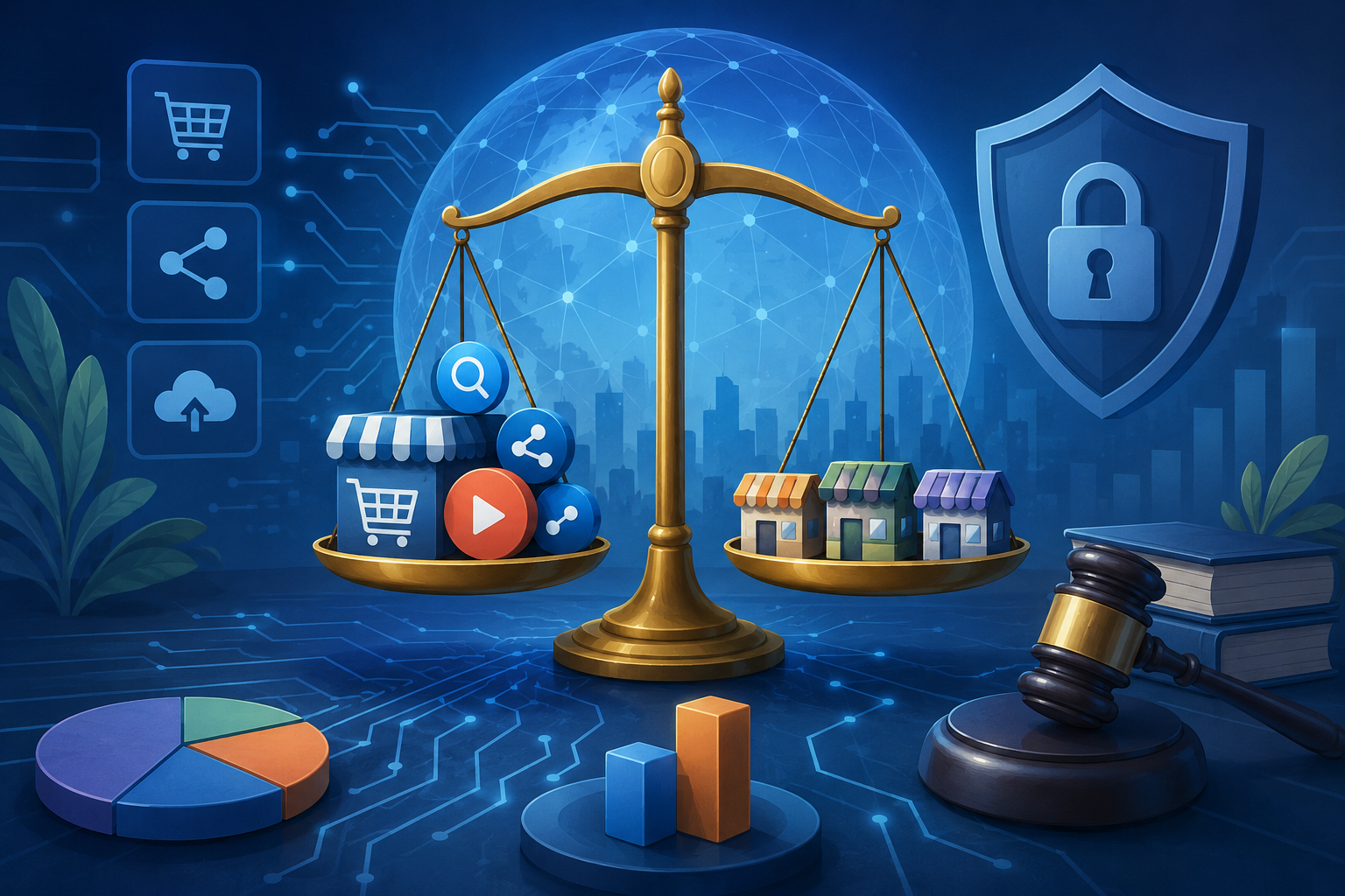 Read more about the article مقالة: تنظيم حماية المنافسة في السوق الرقمي وفقًا للقانون المصري والمقارن