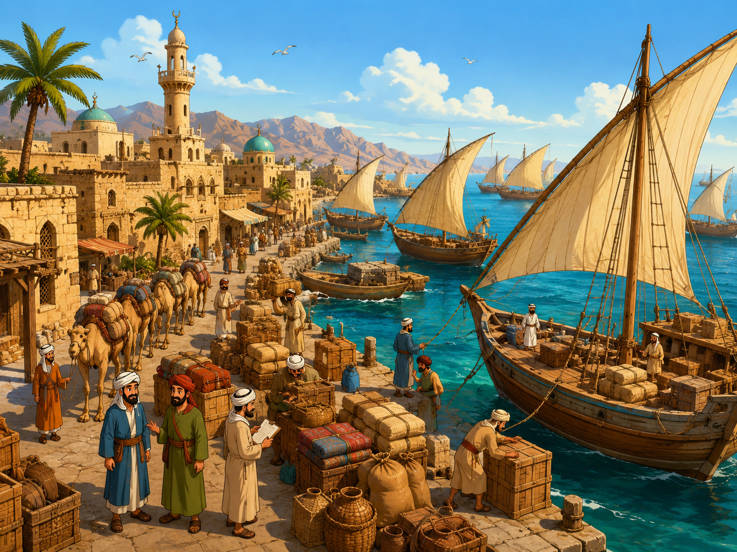 Read more about the article مقالة: سواكن ومكانتها في تجارة البحر الأحمر في العصر الإسلامي (من القرن 4هـ/10م وحتى بداية القرن 10هـ/16م)