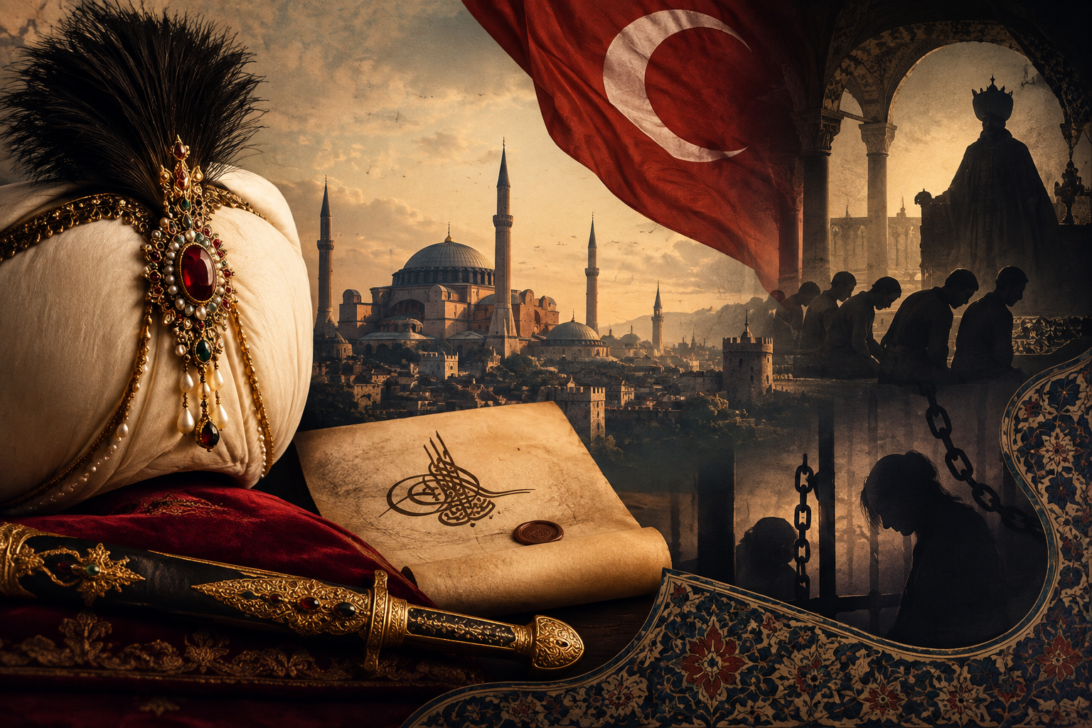 You are currently viewing مقالة: الطقوس السلطانية والممارسات القسرية في الدولة العثمانية من شرعية الحكم إلى استغلال الجسد (1299-1924)