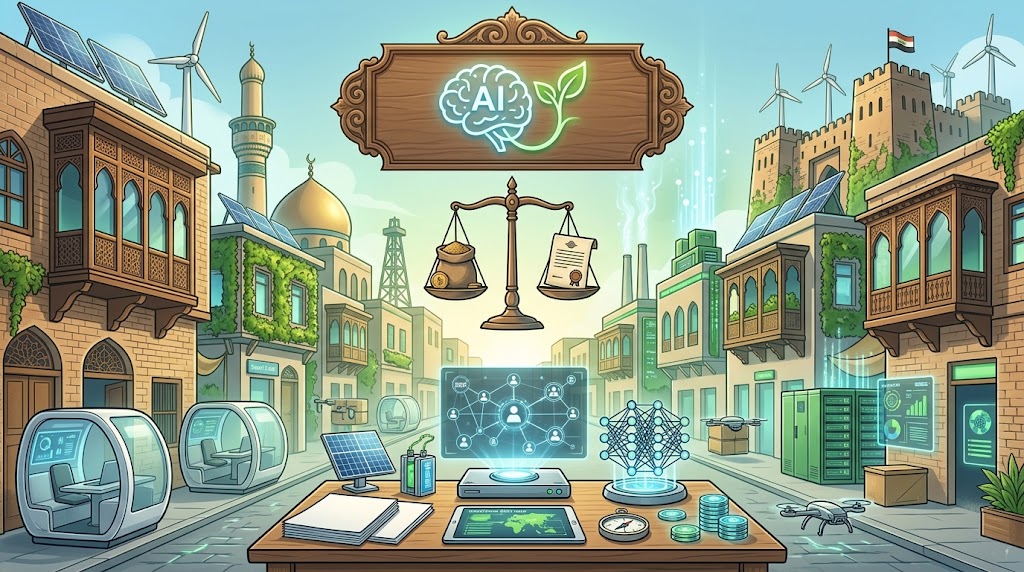 You are currently viewing مقالة: مستقبل أسواق العمل العربية في ظل التحول الأخضر والذكاء الاصطناعي
