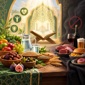 Read more about the article مقالة: الْإِعْجَازُ التَّشْرِيعِيُّ لِلْقُرْآنِ الْكَرِيمِ فِيمَا أَحَلَّهُ اللهُ وَحَرَّمَهُ مِنَ الْأَطْعِمَةِ وَالْأَشْرِبَةِ