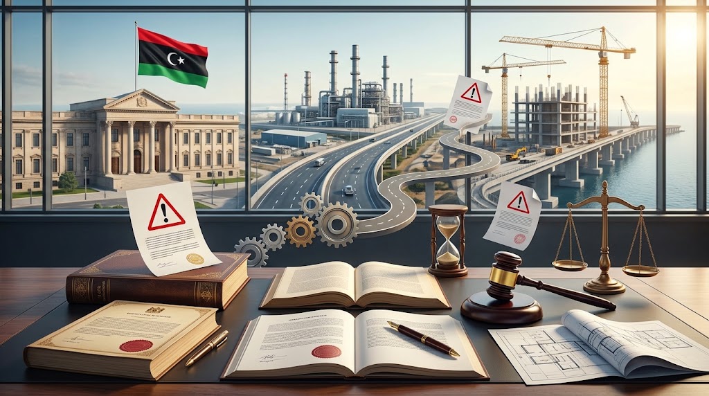 Read more about the article مقالة: شروط وإجراءات التعاقد لعقود البوت (B.O.T) وجزاءاتها وفق لائحة العقود الإدارية رقم (600) لسنة 2024م في القانون الليبي