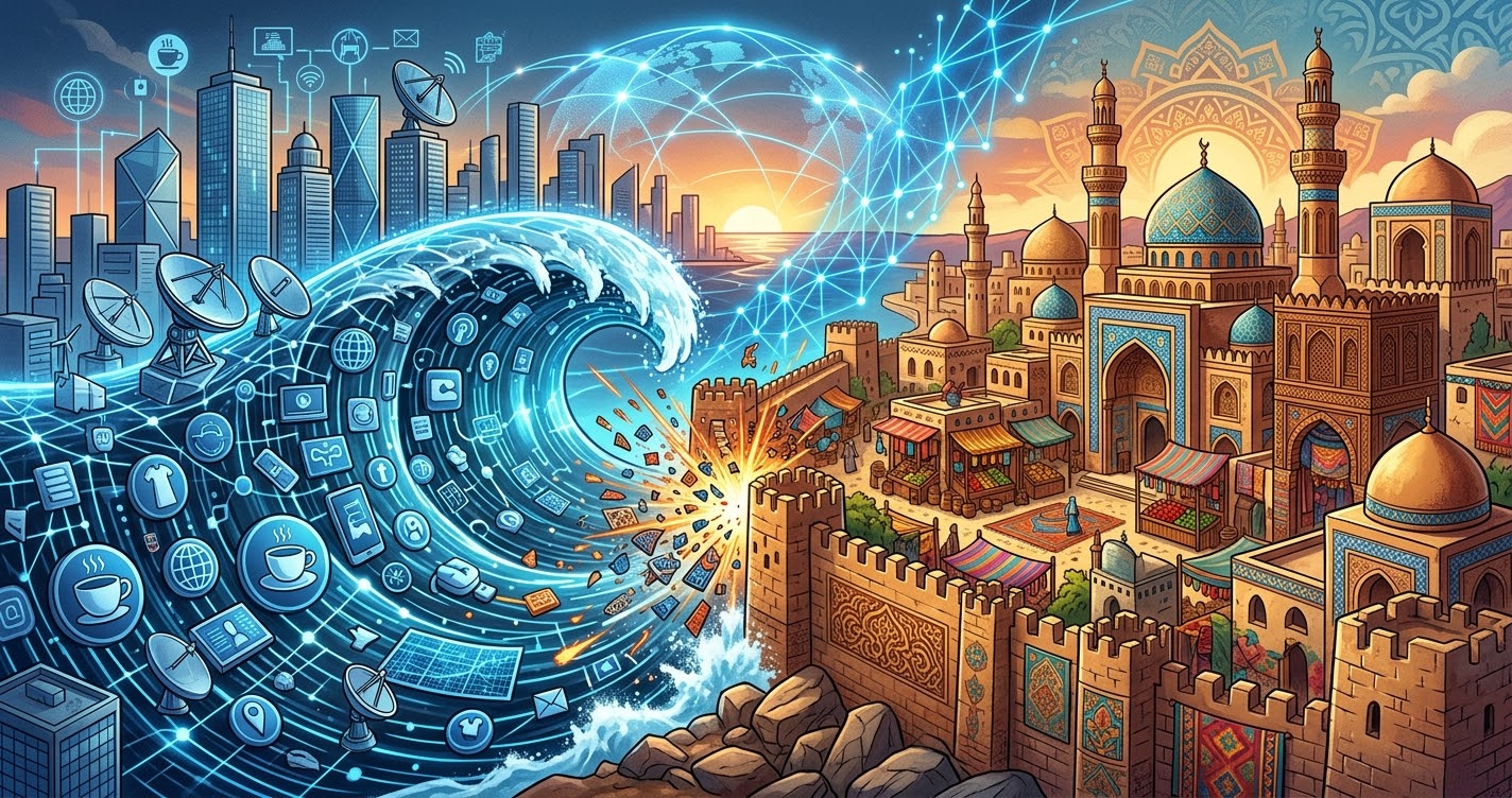 You are currently viewing مقالة: العولمة الثقافية ومقاومة الهوية المحلية: دراسة في صراع القيم المعاصرة