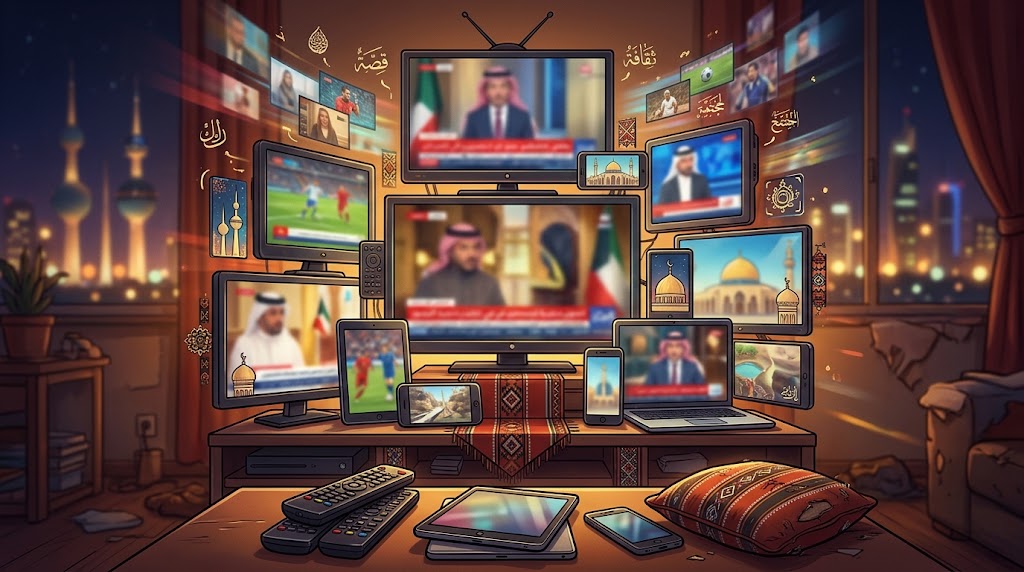 You are currently viewing مقالة: عادات ودوافع المشاهدة التلفزيونية المفرطة عبر المنصات الرقمية: دراسة تطبيقية على الجمهور الكويتي
