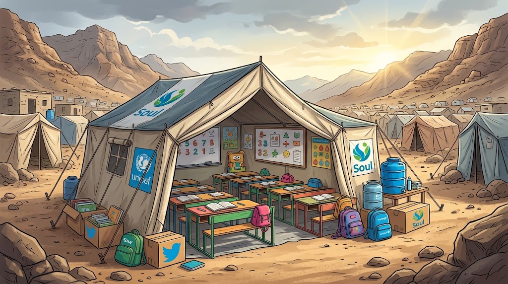 مقالة: واقع التعليم التعويضي خارج النظام المدرسي للطلبة في مخيمات النازحين بمديرية الشمايتين: دراسة تحليلية لدور منظمتي "سول واليونيسف نموذجا"