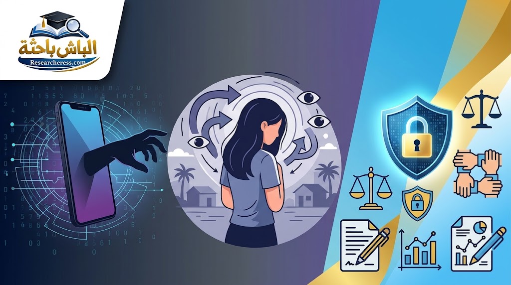 مقالة: الآثار الاجتماعية لجريمة الإبتزاز الإلکتروني ضد المرأة وسبل مواجهتها: دراسة مطبقة على عينة من الفتيات بمحافظة البحيرة