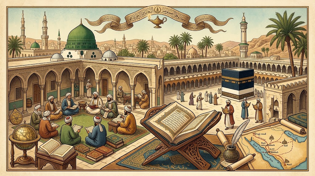 Read more about the article مقالة: مكانة العلماء ودورهم في الحجاز من منتصف القرن الأول إلى القرن الرابع الهجري/ من منتصف القرن السابع إلى العاشر الميلادي
